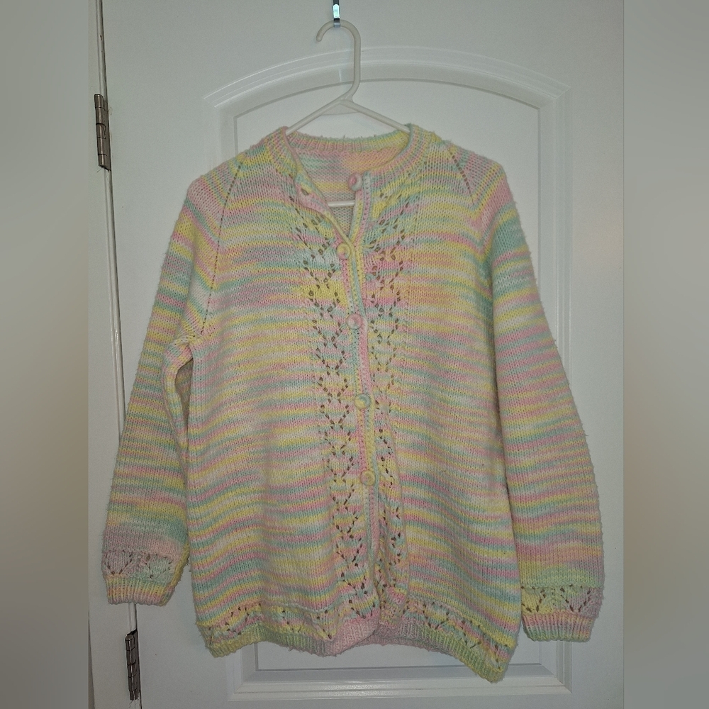 Handmade Multicolor Women's Cardigan